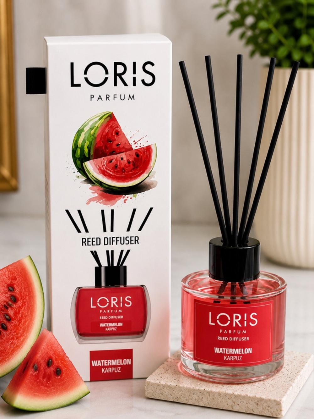 Loris Parfum Melon Reed Diffuser - Orange - Picture 5 of 5